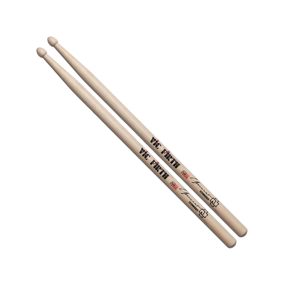 vic-firth-signature-christoph-schneider-baguettes-batterie-hickory image 1