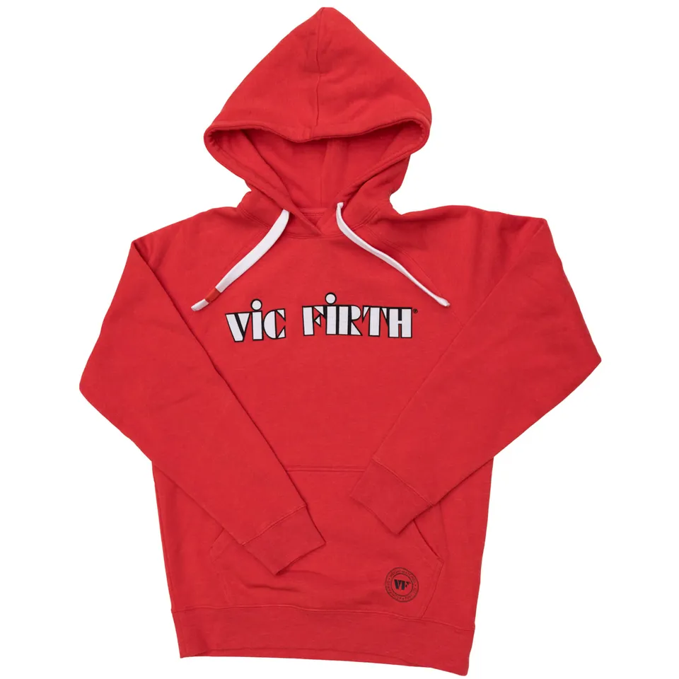 vic-firth-american-classic-sweat-capuche-rouge-logo-appliqu image 1