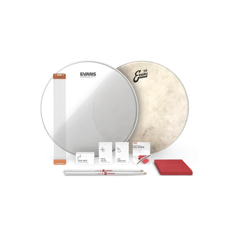 evans-calftone-kit-caisse-claire-vintage-avec-timbre image 1