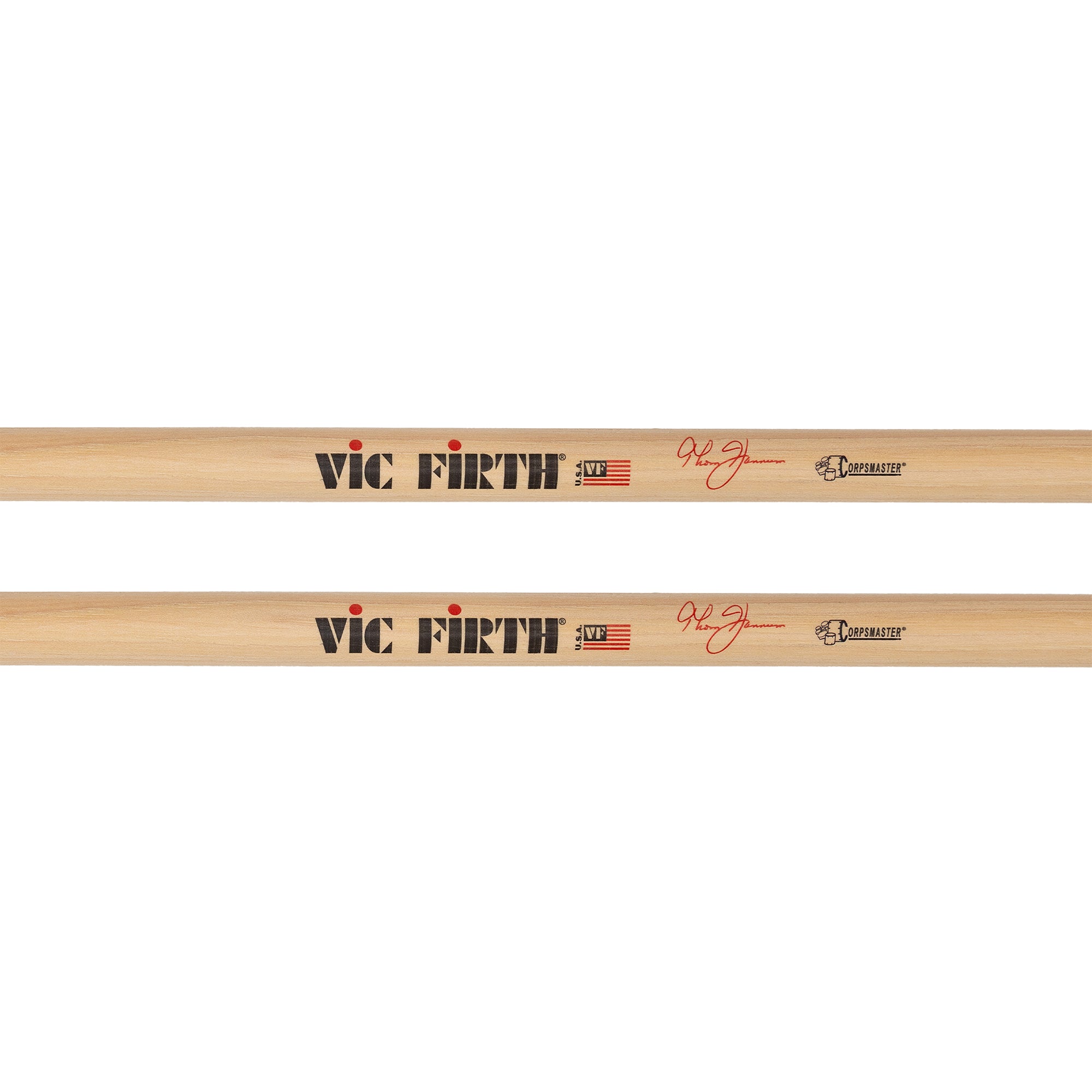 vic-firth-corpsmaster-snare-thom-hannum-baguettes-caisse-claire-embout-rond image 2