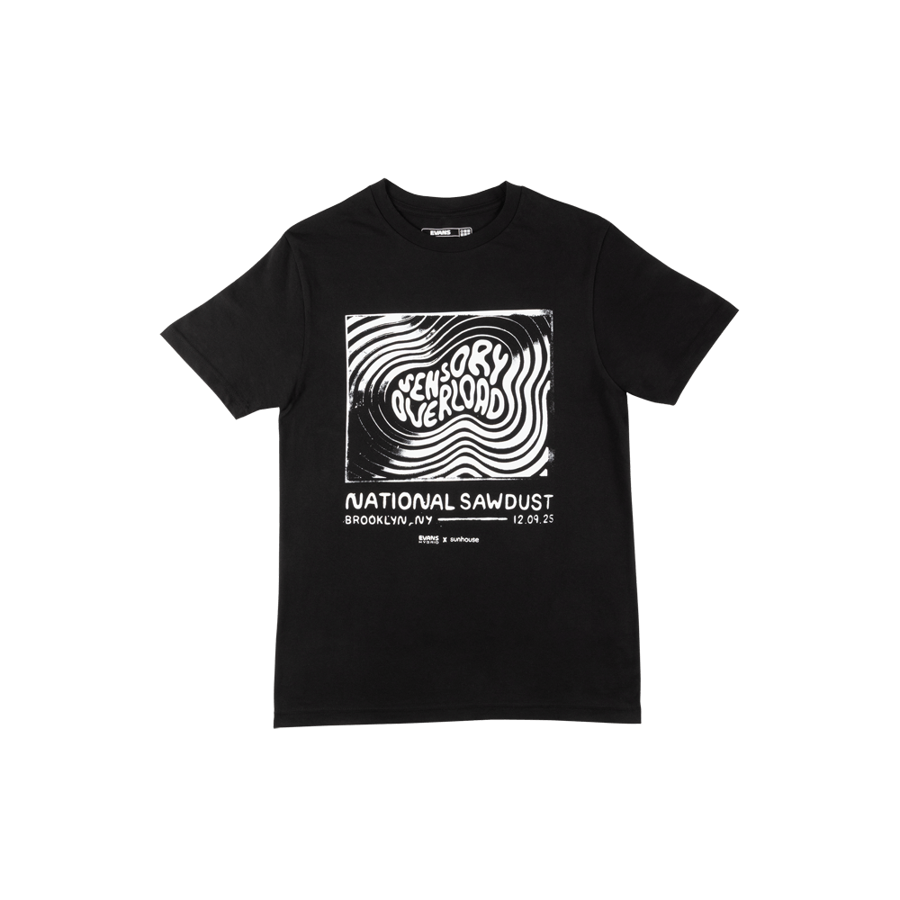evans-sensory-overload-t-shirt-noir-coton-col-rond image 1