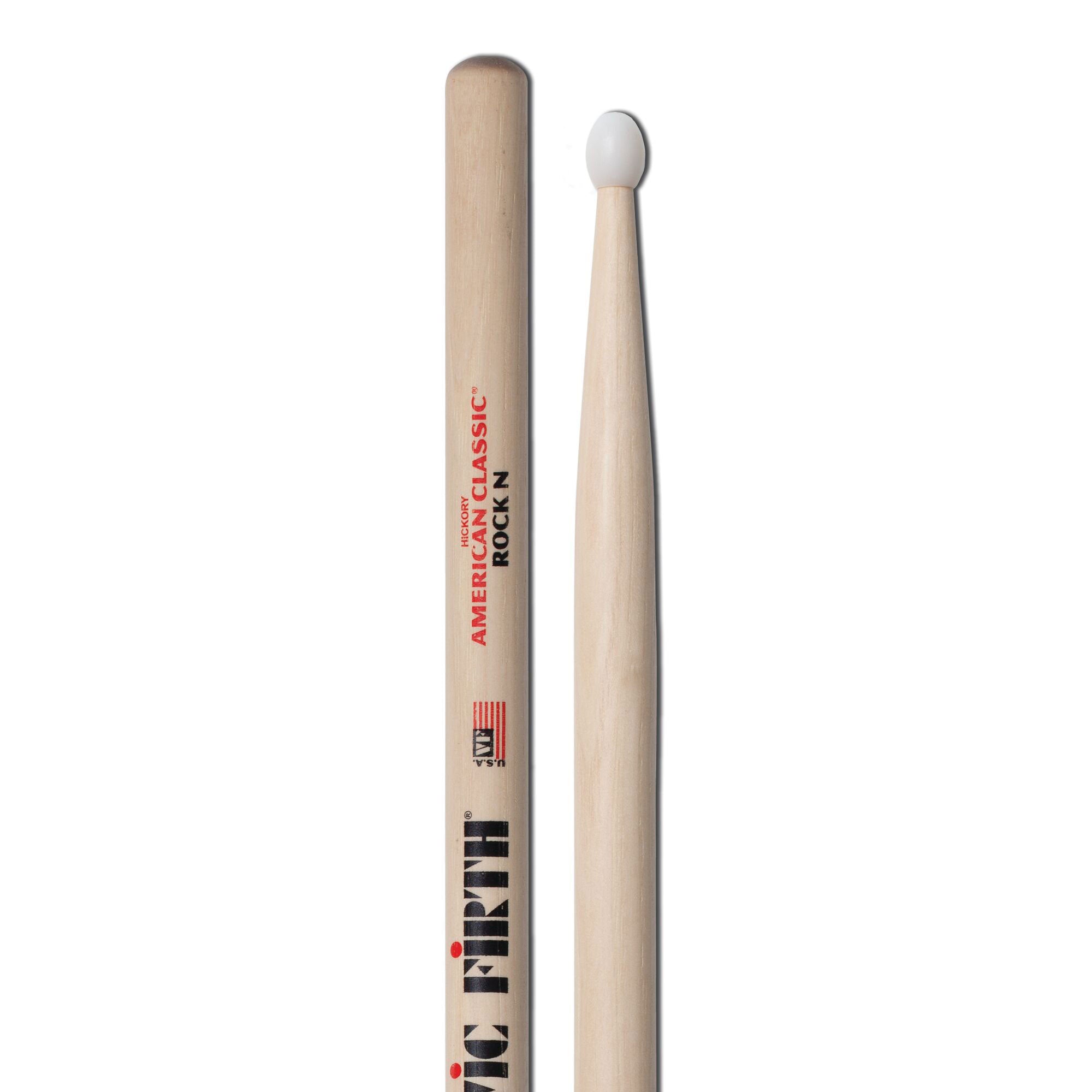 vic-firth-american-classic-rock-baguettes-batterie-nylon-hickory image 4
