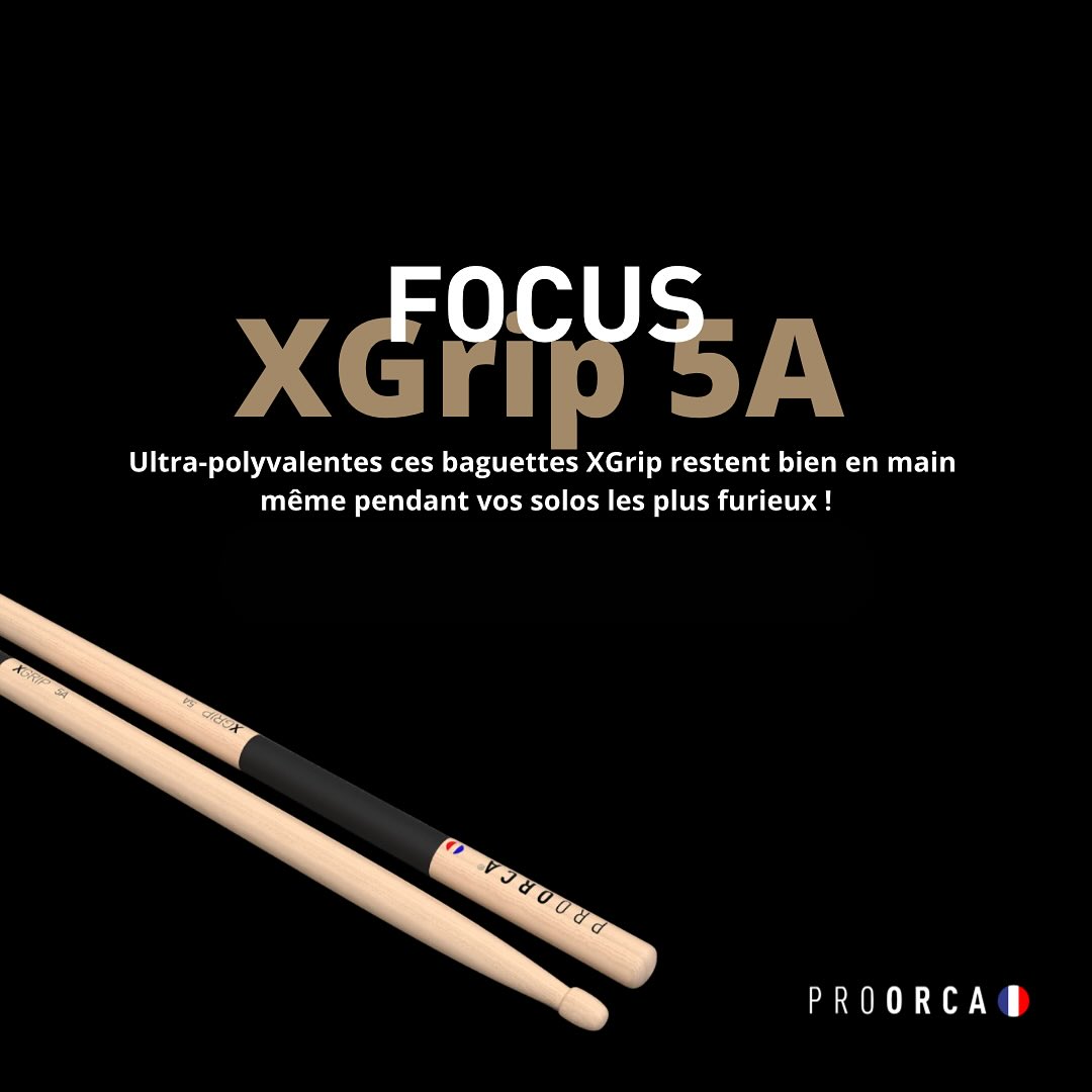 pro-orca-xgrip-5a-baguettes-batterie-hickory-adulte image 6