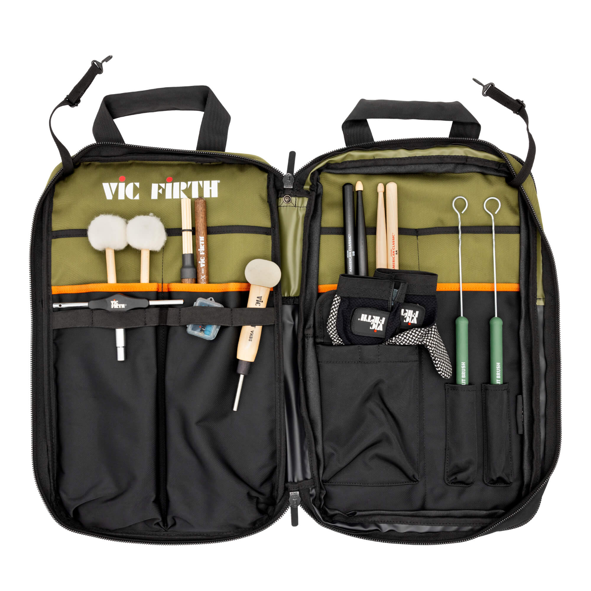 vic-firth-american-classic-housse-baguettes-vert-noir-pro image 3