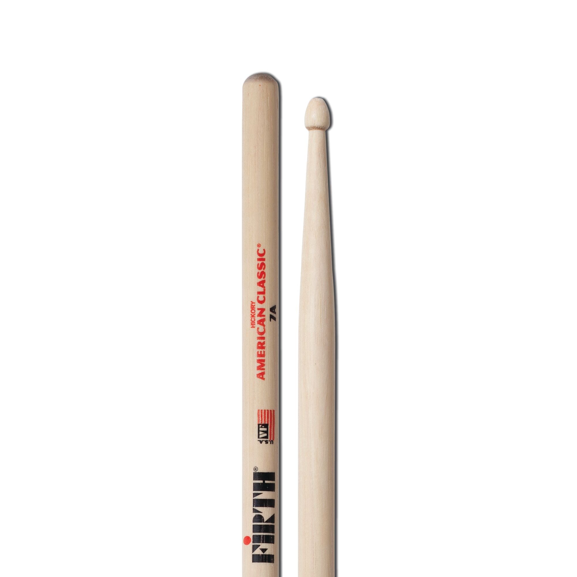 vic-firth-american-classic-7a-baguettes-batterie-bois-hickory image 4