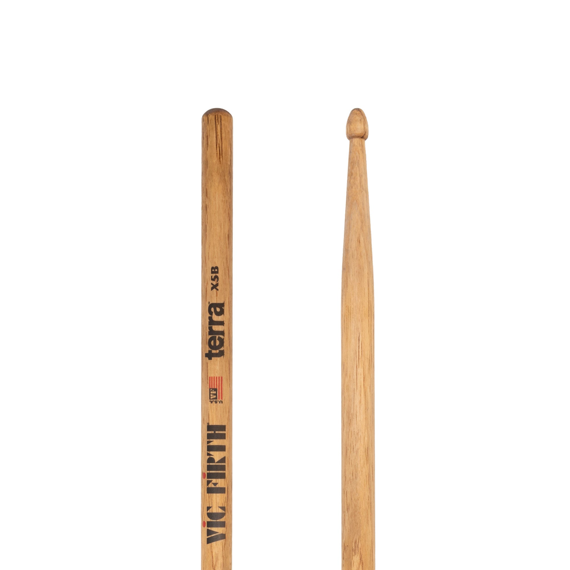 vic-firth-terra-x5bt-baguettes-batterie-hickory-pointe-bois image 4