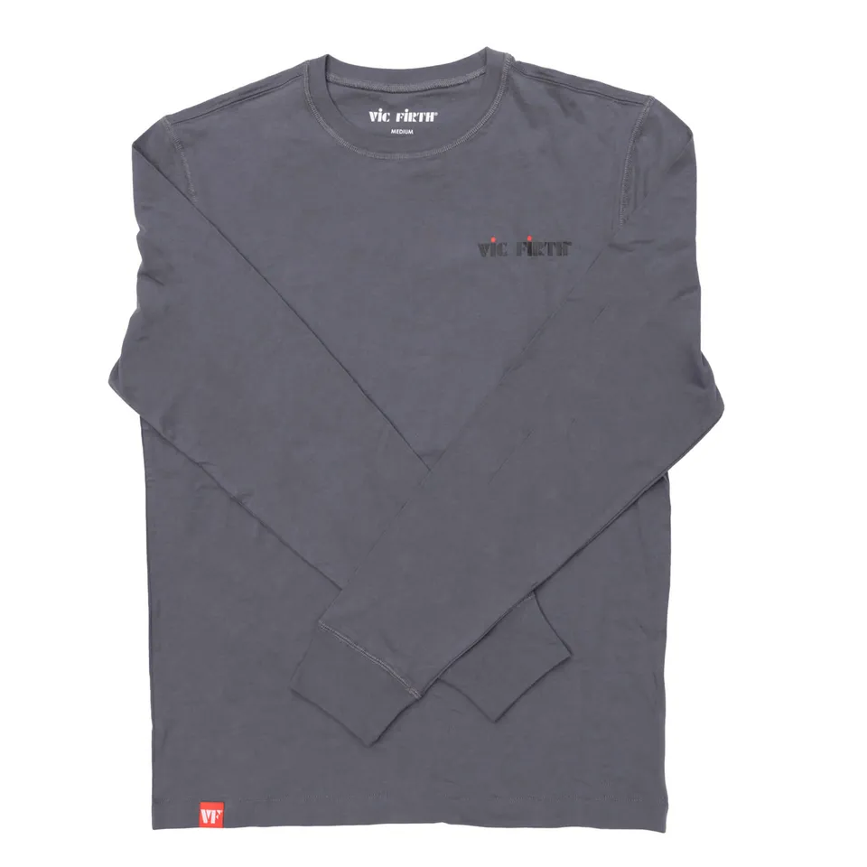 vic-firth-american-classic-tee-manche-longue-gris-coton image 1