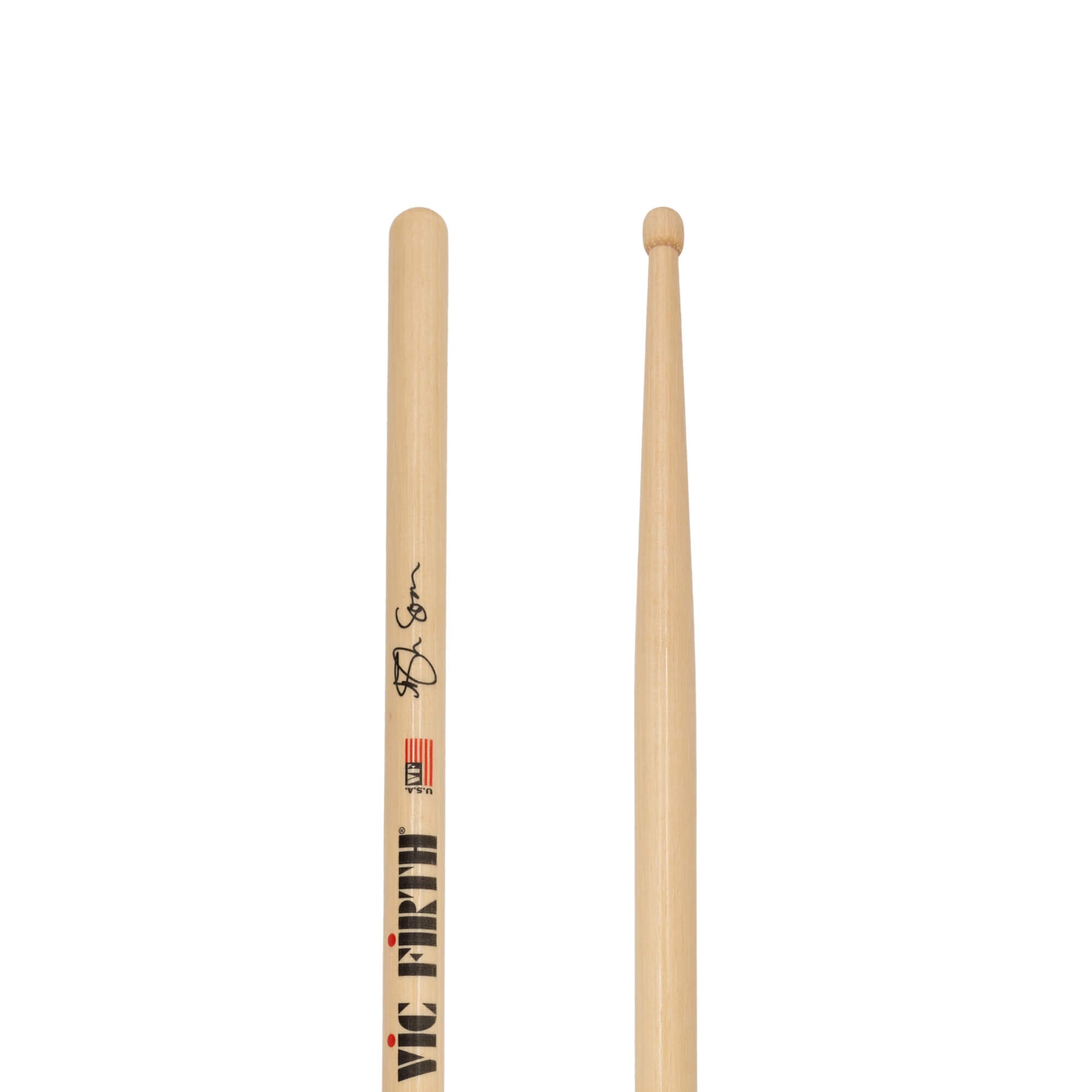 vic-firth-signature-ash-soan-baguettes-batterie-5a-olive-tonneau image 4