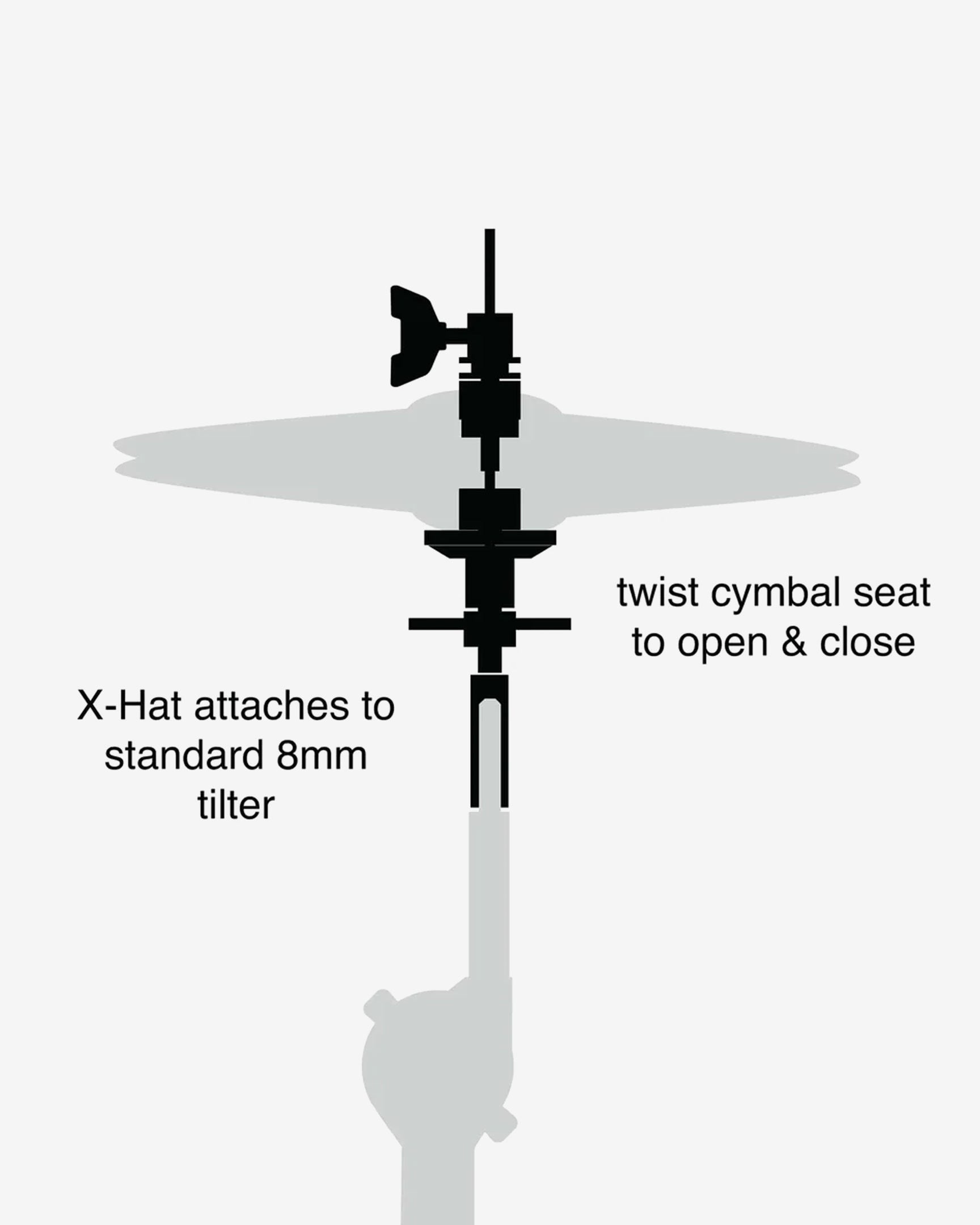 gibraltar-6000-series-adaptateur-x-hat-cymbale-sc-xhat-8-mm image 2