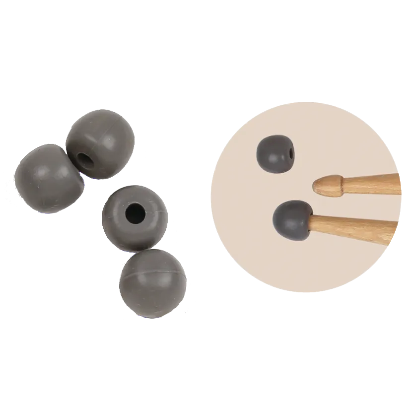 vic-firth-american-classic-embouts-baguettes-caoutchouc-x4-pratique image 1