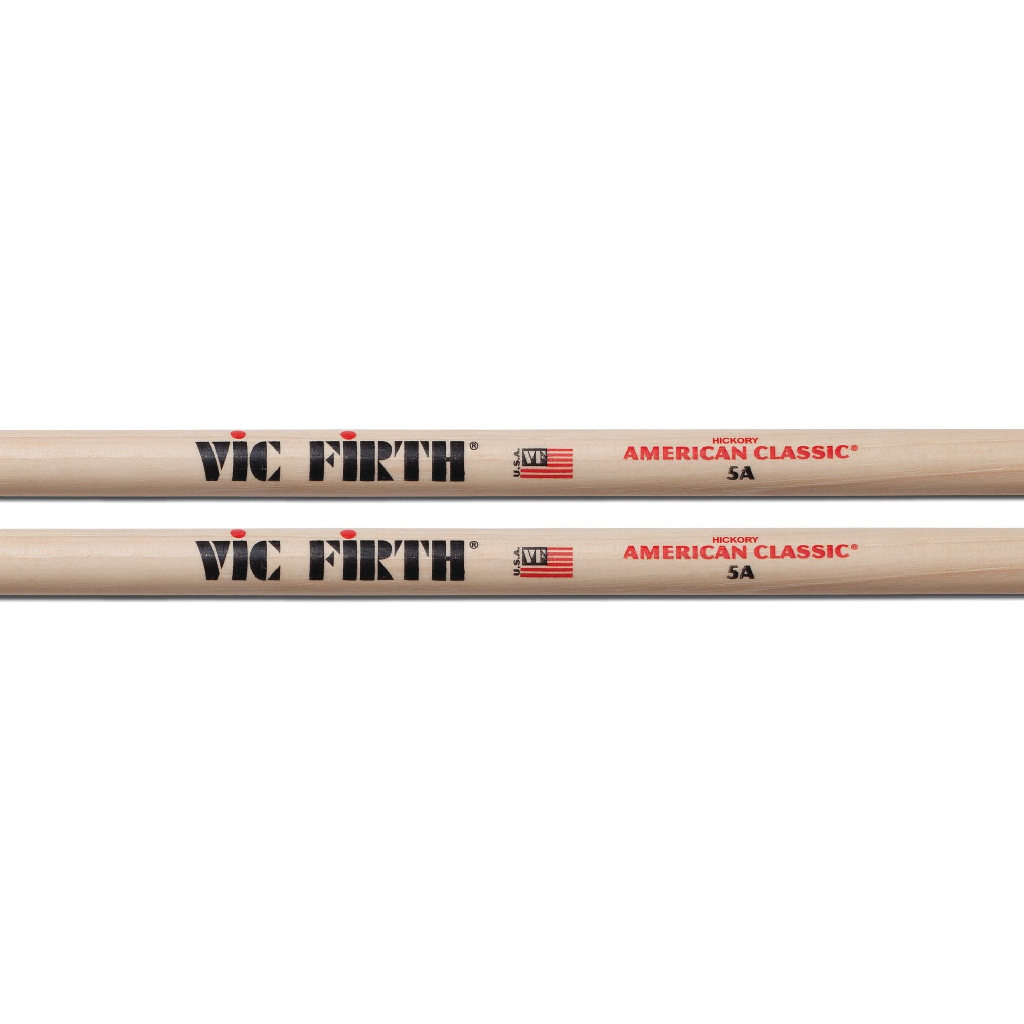 vic-firth-american-classic-5a-baguettes-batterie-hickory-olive-bois image 2