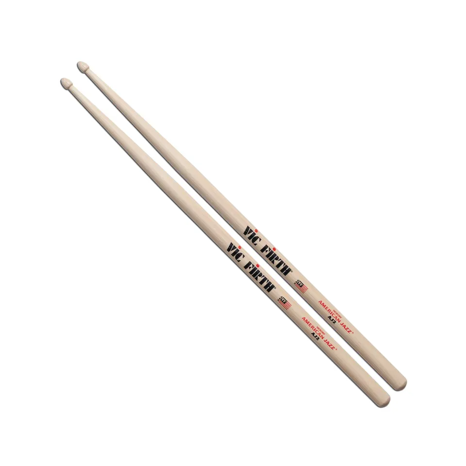 vic-firth-american-jazz-2-baguettes-batterie-bois image 1