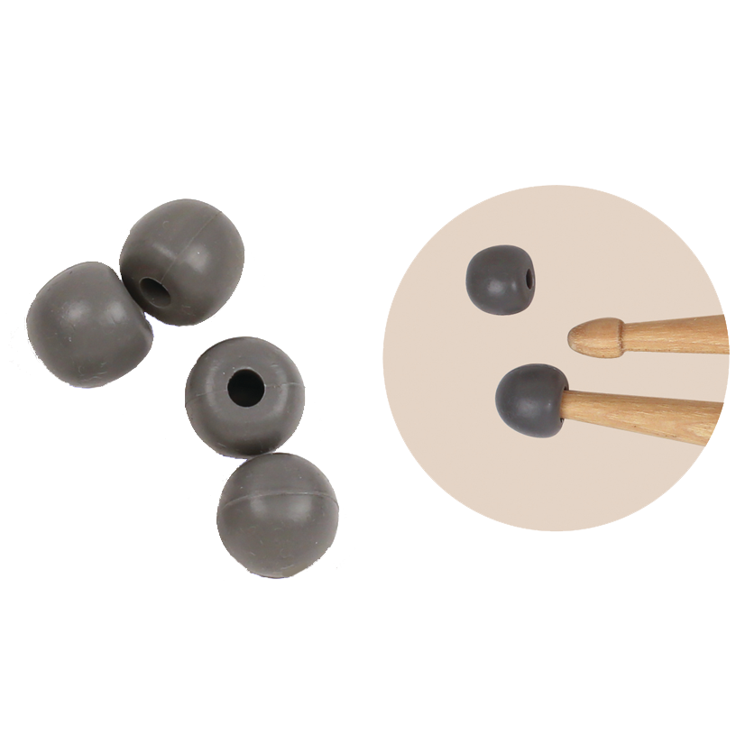 vic-firth-american-classic-embouts-baguettes-caoutchouc-x4-pratique image 1