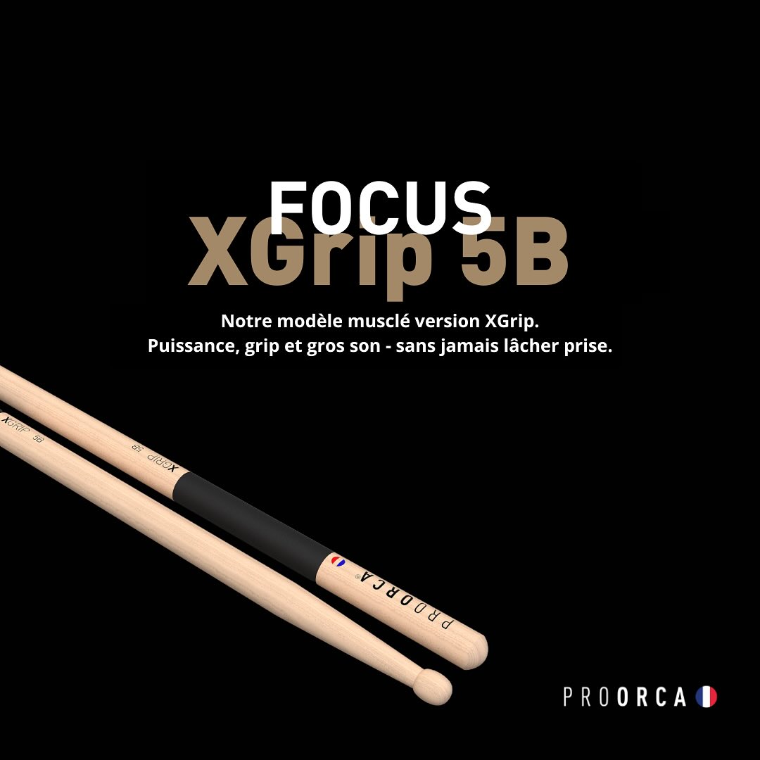 pro-orca-xgrip-5b-baguettes-batterie-grip-hickory image 6