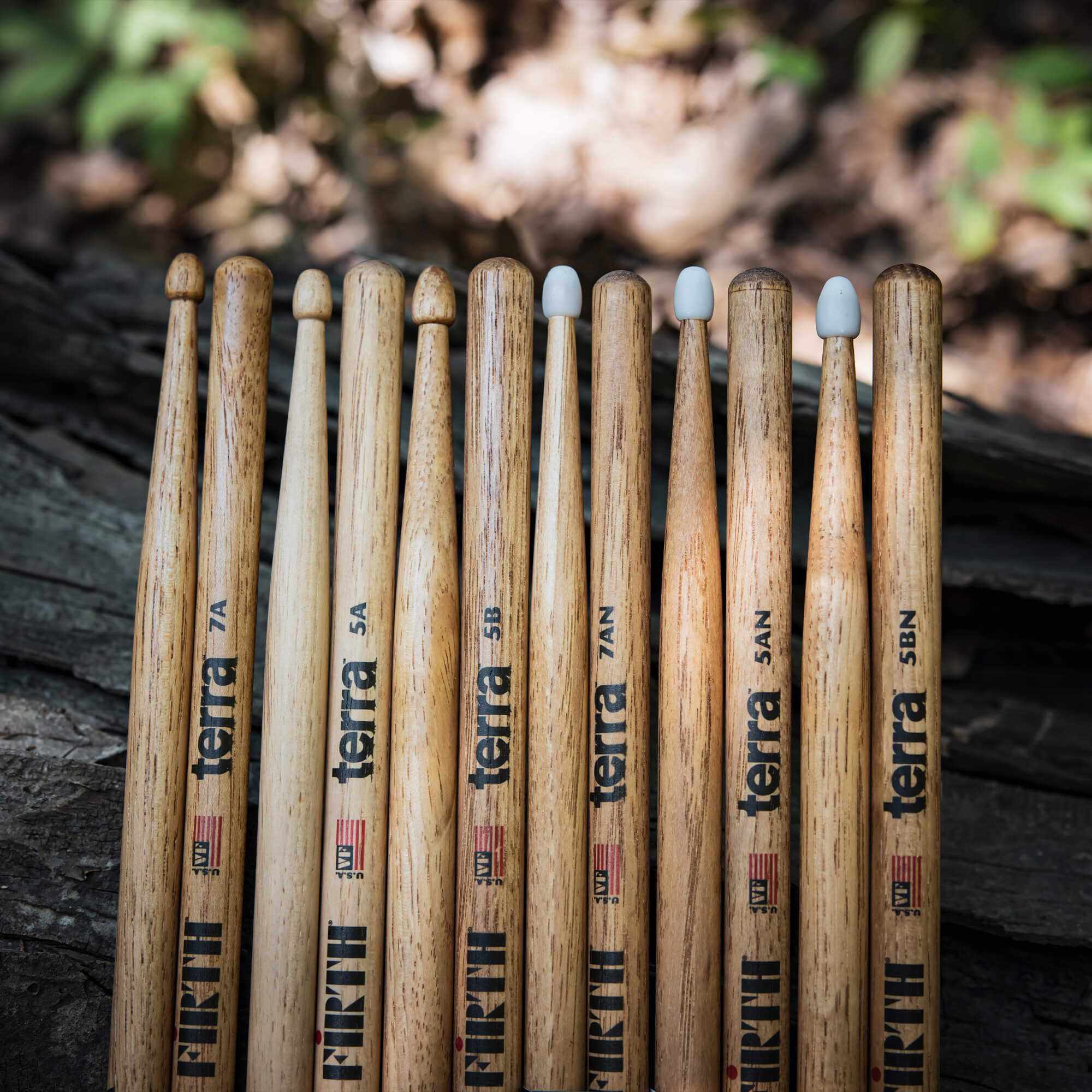 vic-firth-terra-7atn-baguettes-batterie-hickory-lot-4-paires image 7