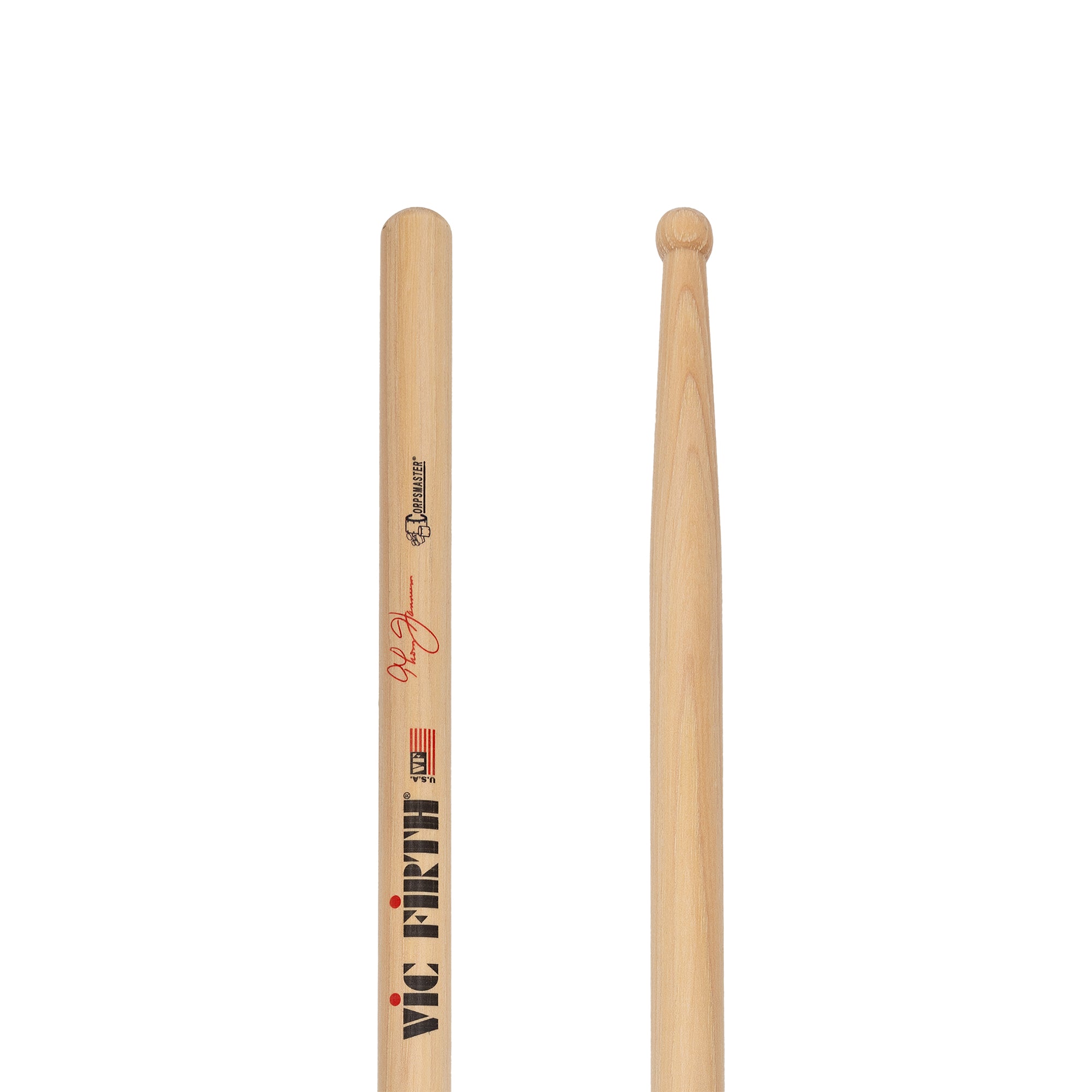 vic-firth-corpsmaster-snare-thom-hannum-baguettes-caisse-claire-embout-rond image 4
