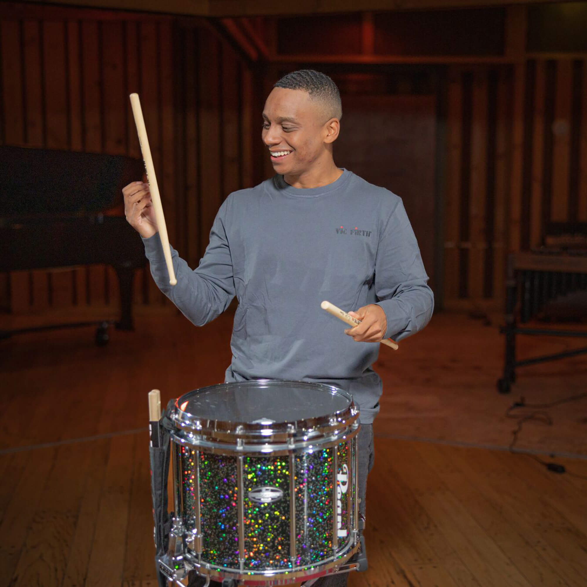 vic-firth-american-classic-tee-manche-longue-gris-coton image 7