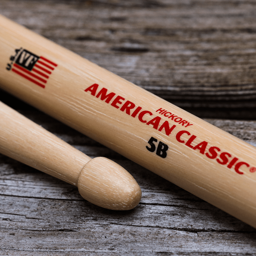 vic-firth-american-classic-5b-baguettes-batterie-hickory image 6