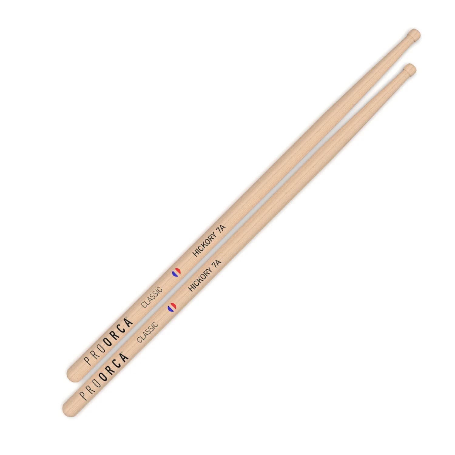 pro-orca-classic-7a-baguettes-batterie-hickory-sans-gravure image 1