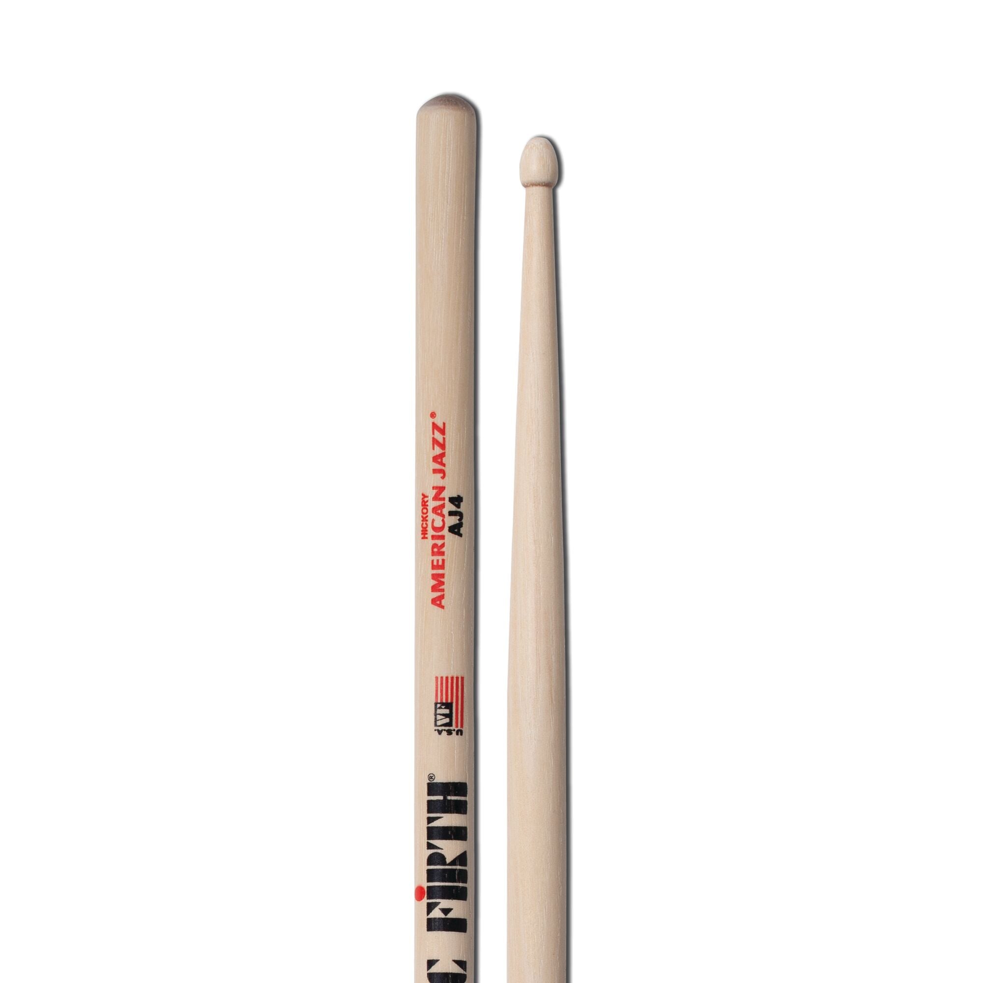 vic-firth-american-jazz-aj4-baguettes-batterie-hickory image 4