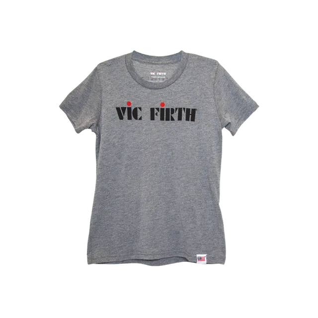 vic-firth-american-classic-t-shirt-enfant-logo-gris-taille-m image 1