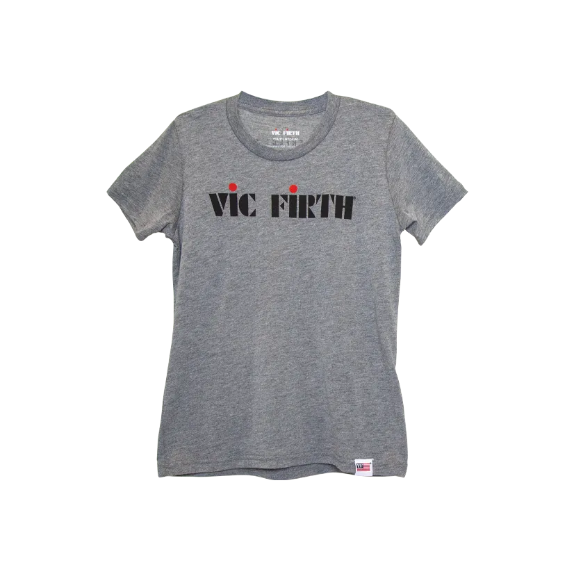 vic-firth-american-classic-t-shirt-enfant-logo-gris-taille-m image 1