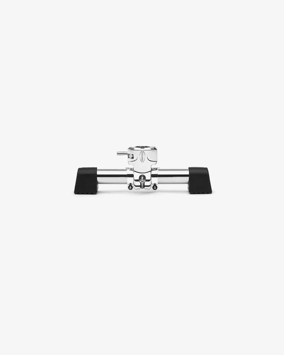 gibraltar-chrome-series-rack-batterie-pied-t-12-pouces-chrome image 1