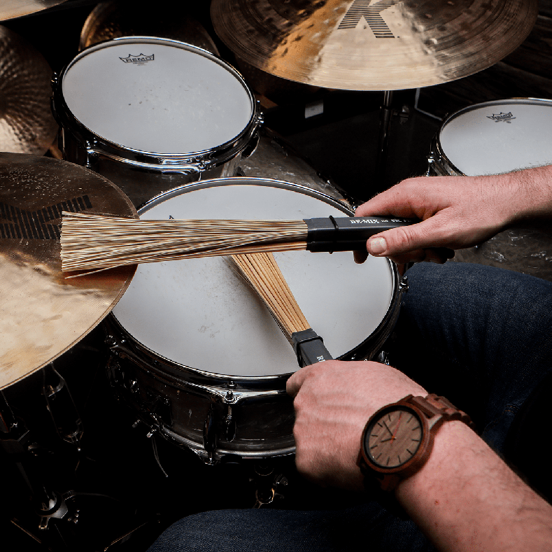 vic-firth-re-mix-balais-batterie-herbe-et-bouleau-lot-2-paires image 7