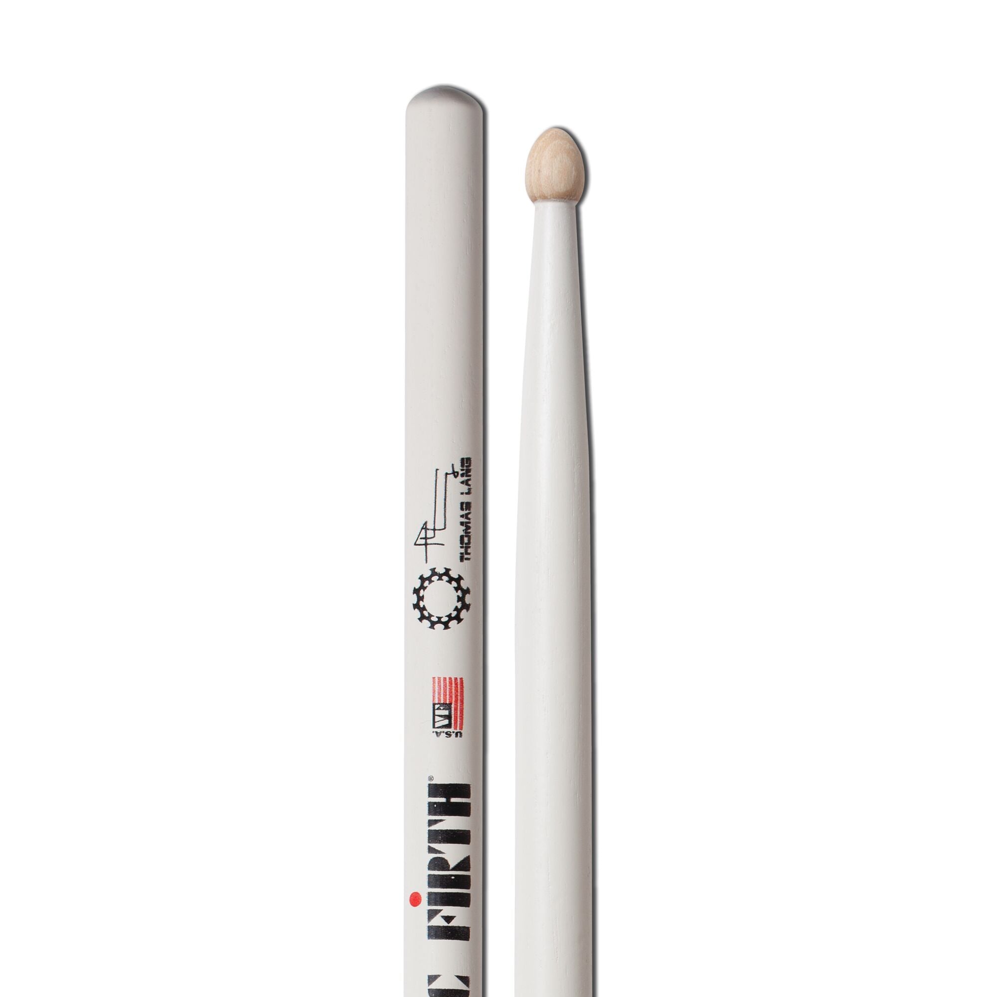 vic-firth-signature-thomas-lang-baguettes-batterie-olive-bois image 4