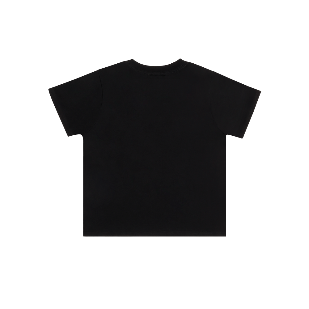 evans-retro-t-shirt-femme-cropped-noir-100-coton image 8