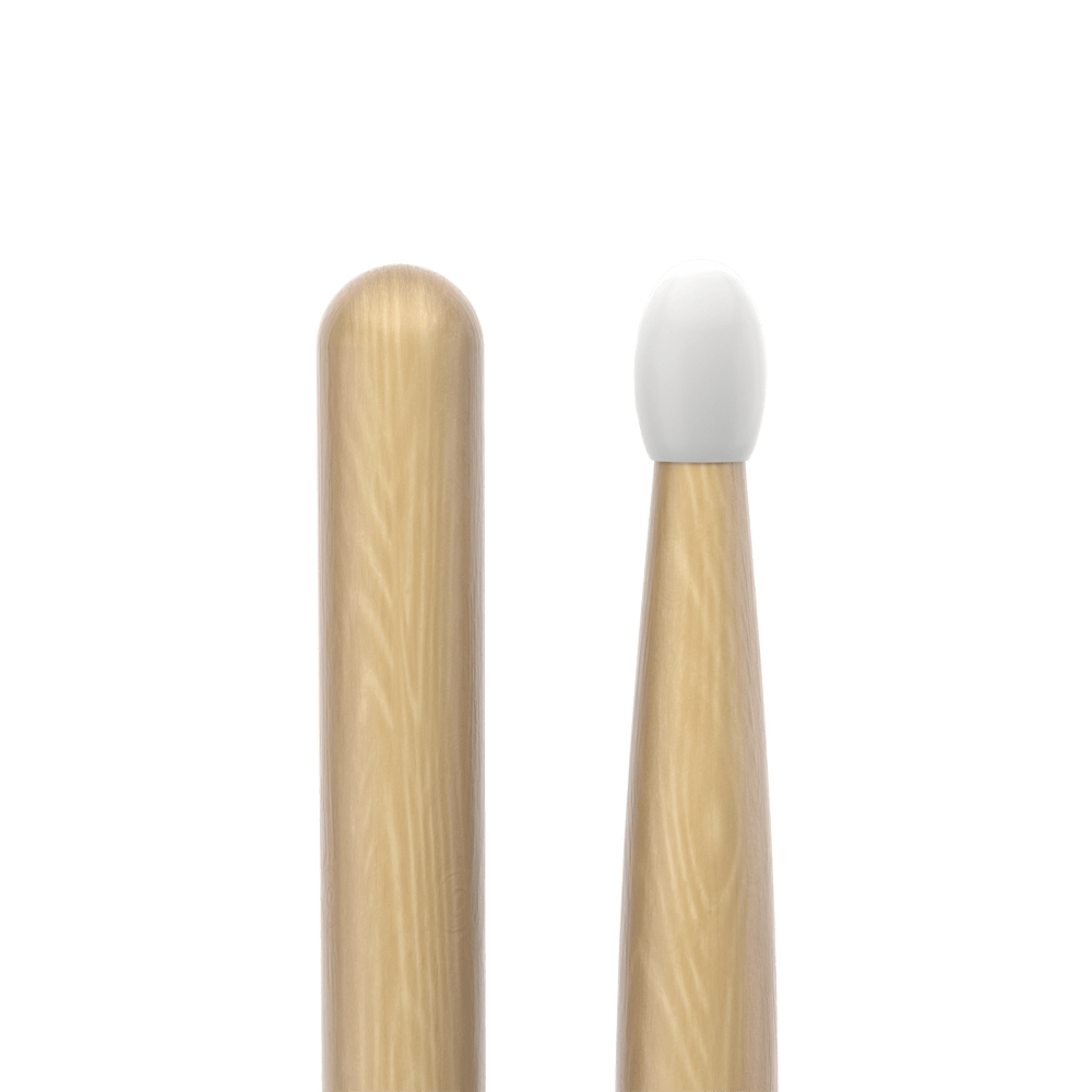 promark-forward-747b-baguette-batterie-pointe-nylon-longue-hickory image 4