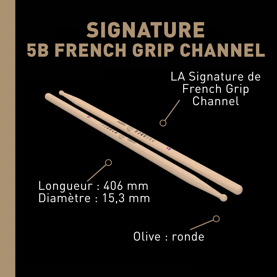 pro-orca-signature-5b-baguettes-batterie-hickory-fgc-paisses image 2