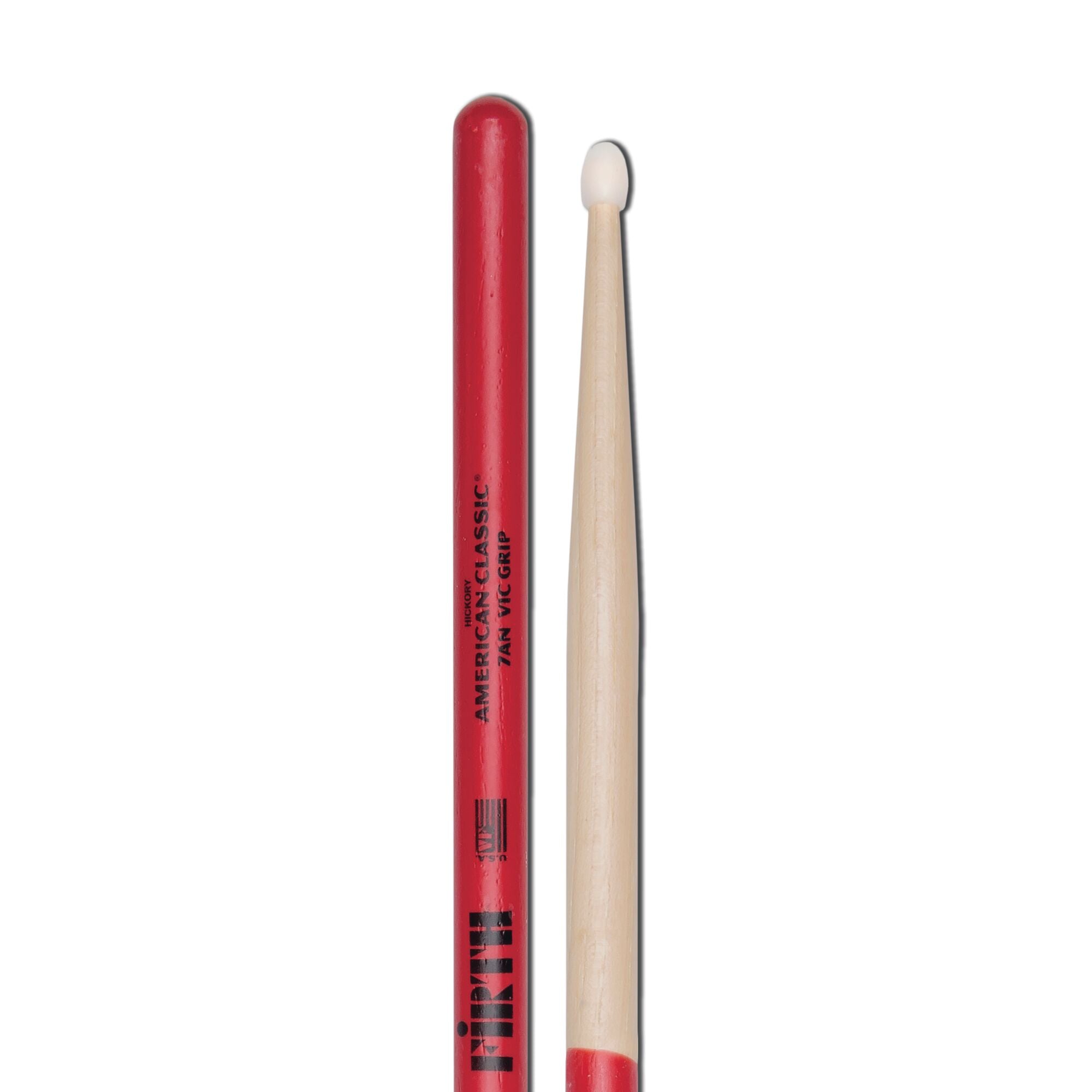 vic-firth-american-classic-7a-baguettes-batterie-nylon-vic-grip image 4