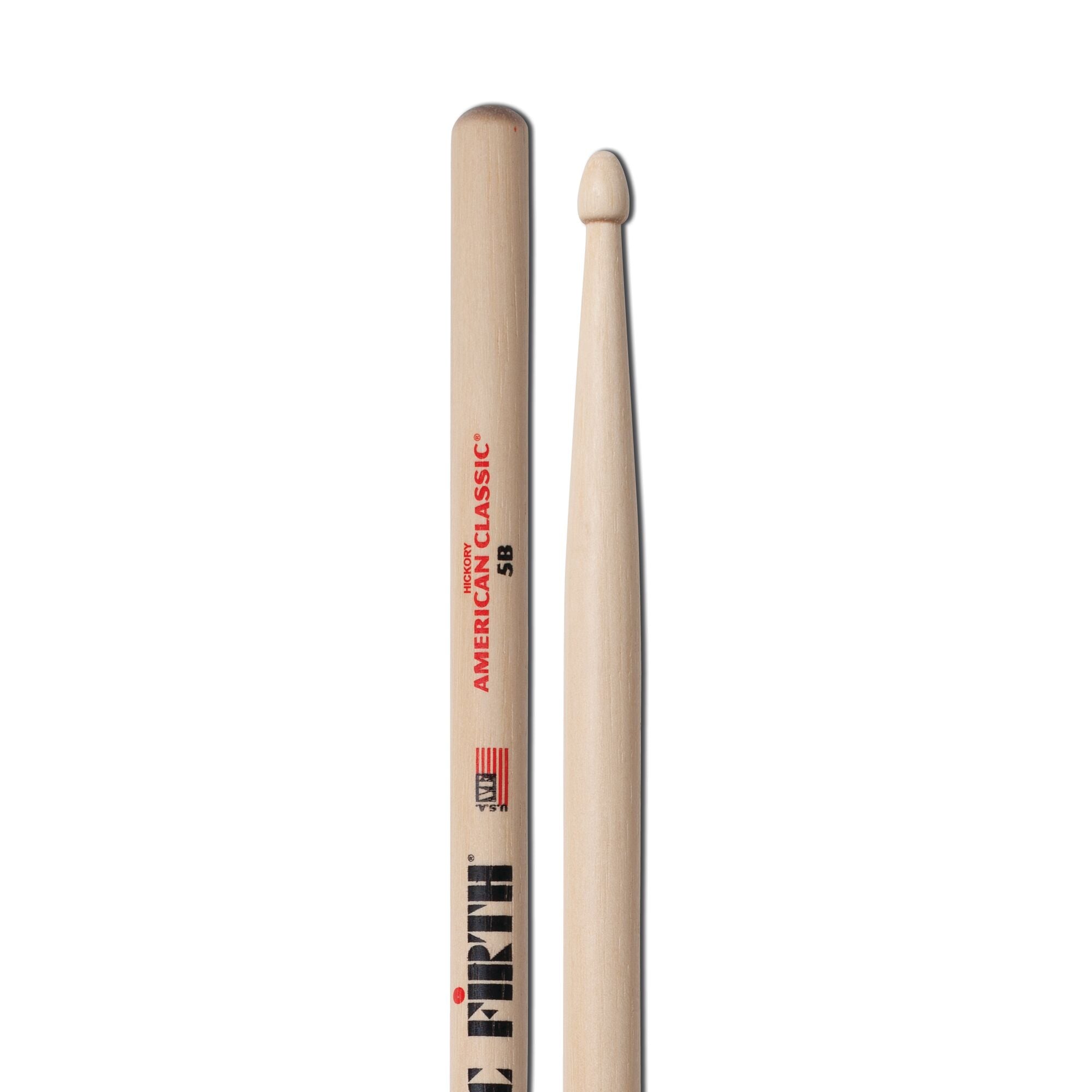 vic-firth-american-classic-5b-baguettes-batterie-hickory image 4