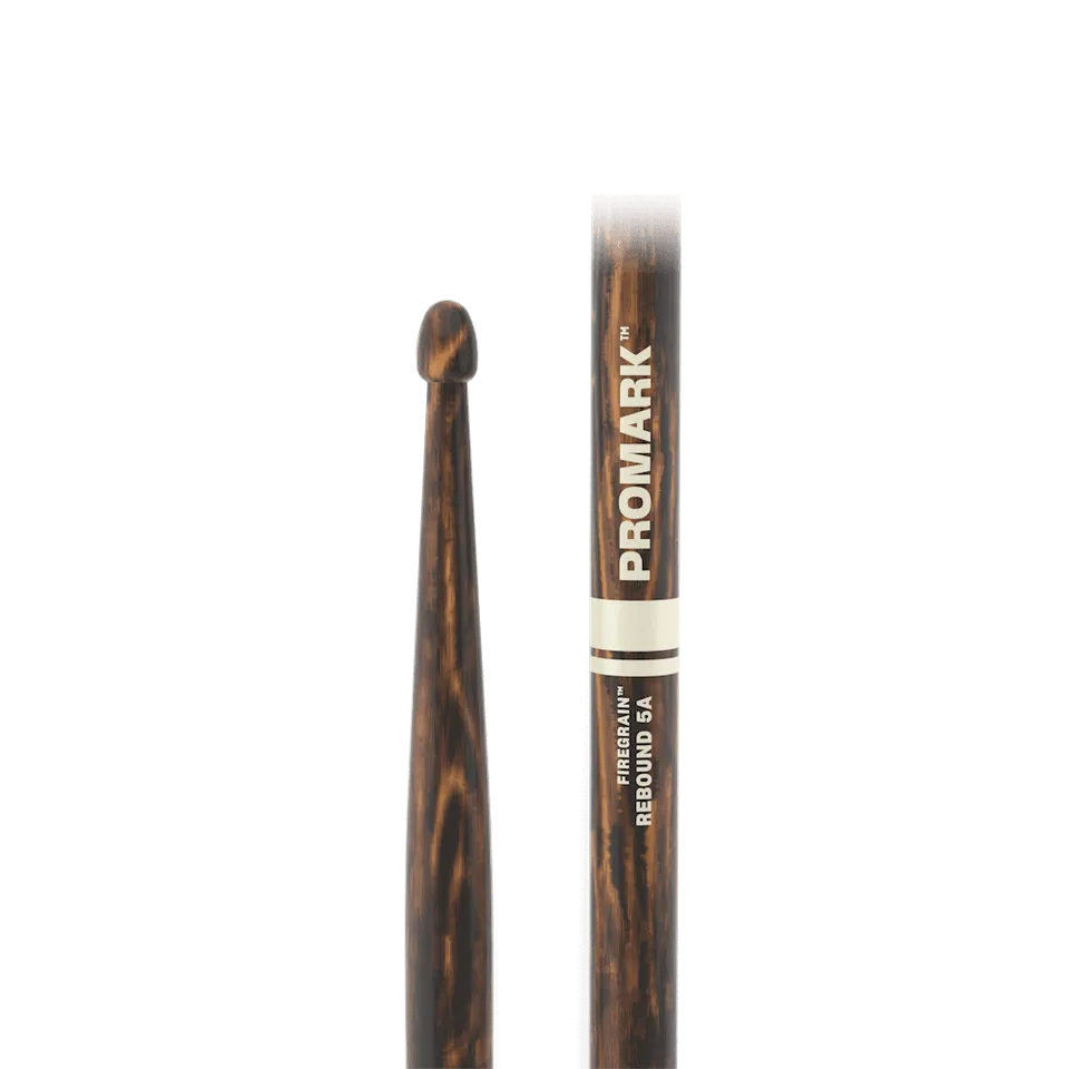 promark-firegrain-rebound-5a-baguettes-batterie-hickory-bois image 1