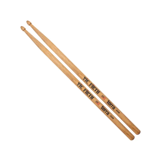 vic-firth-terra-x5bt-baguettes-batterie-hickory-pointe-bois image 1