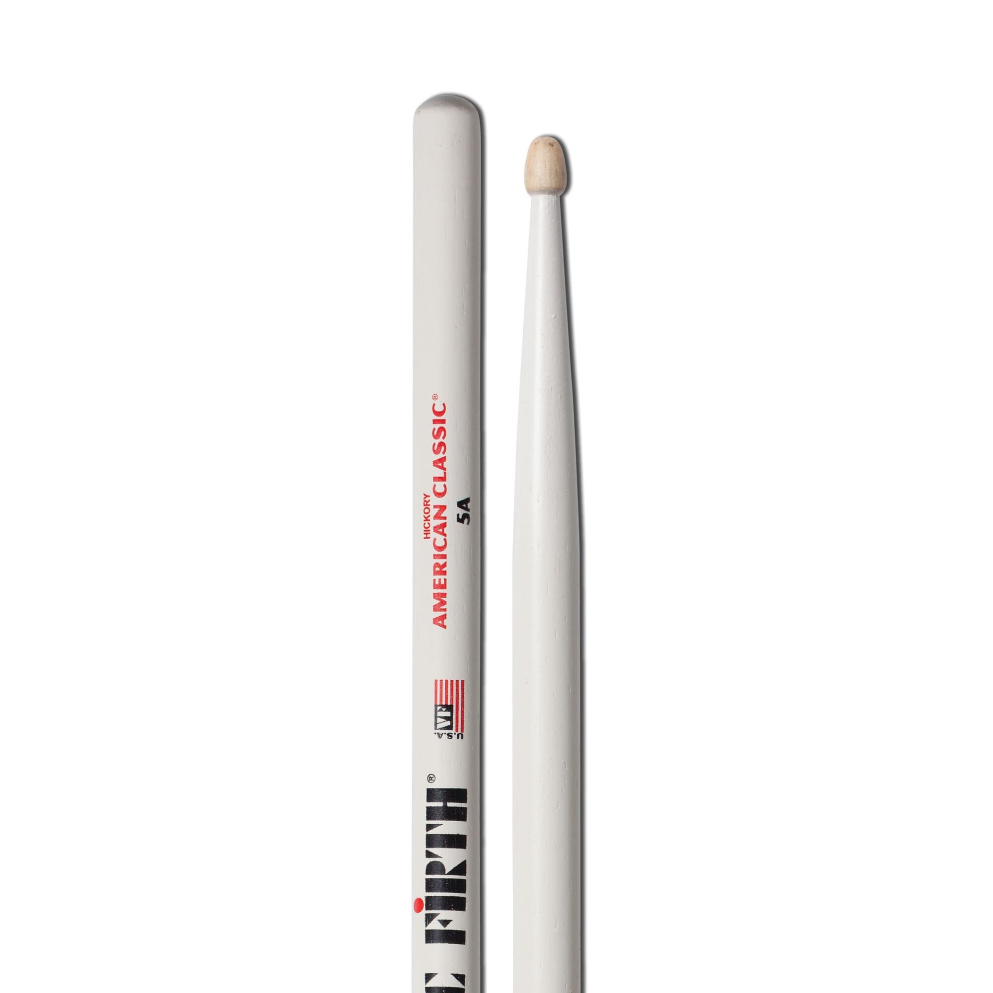 vic-firth-american-classic-5a-baguettes-batterie-blanches image 4