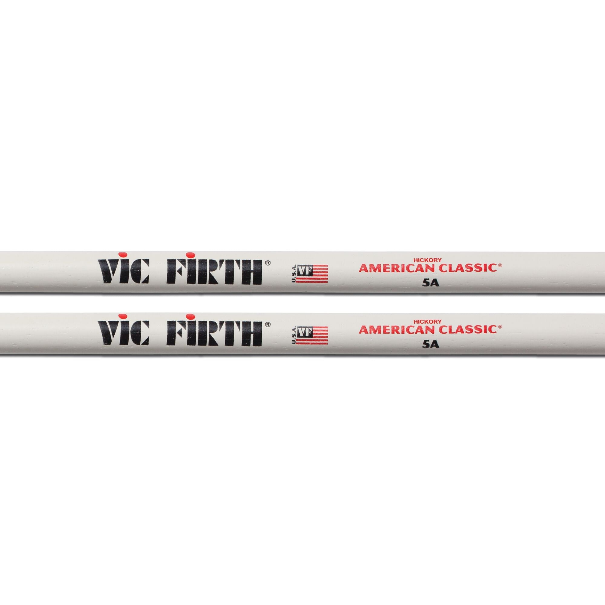vic-firth-american-classic-5a-baguettes-batterie-blanches image 2