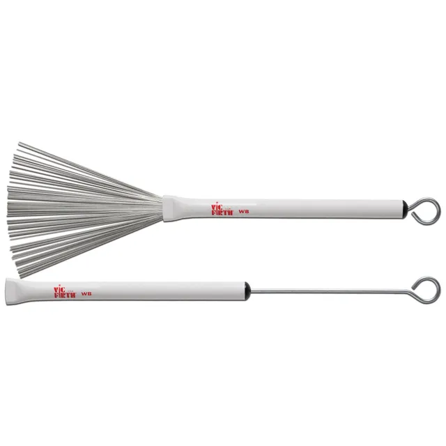 vic-firth-brushes-balais-jazz-batterie-r-tractables-medium image 1
