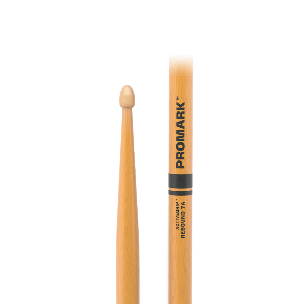 promark-activegrip-rebound-7a-baguette-batterie-hickory-clear image 2