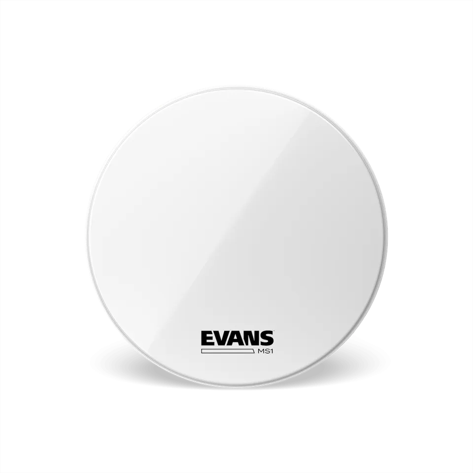 evans-ms1-white-peau-de-grosse-caisse-marching-10mil image 1