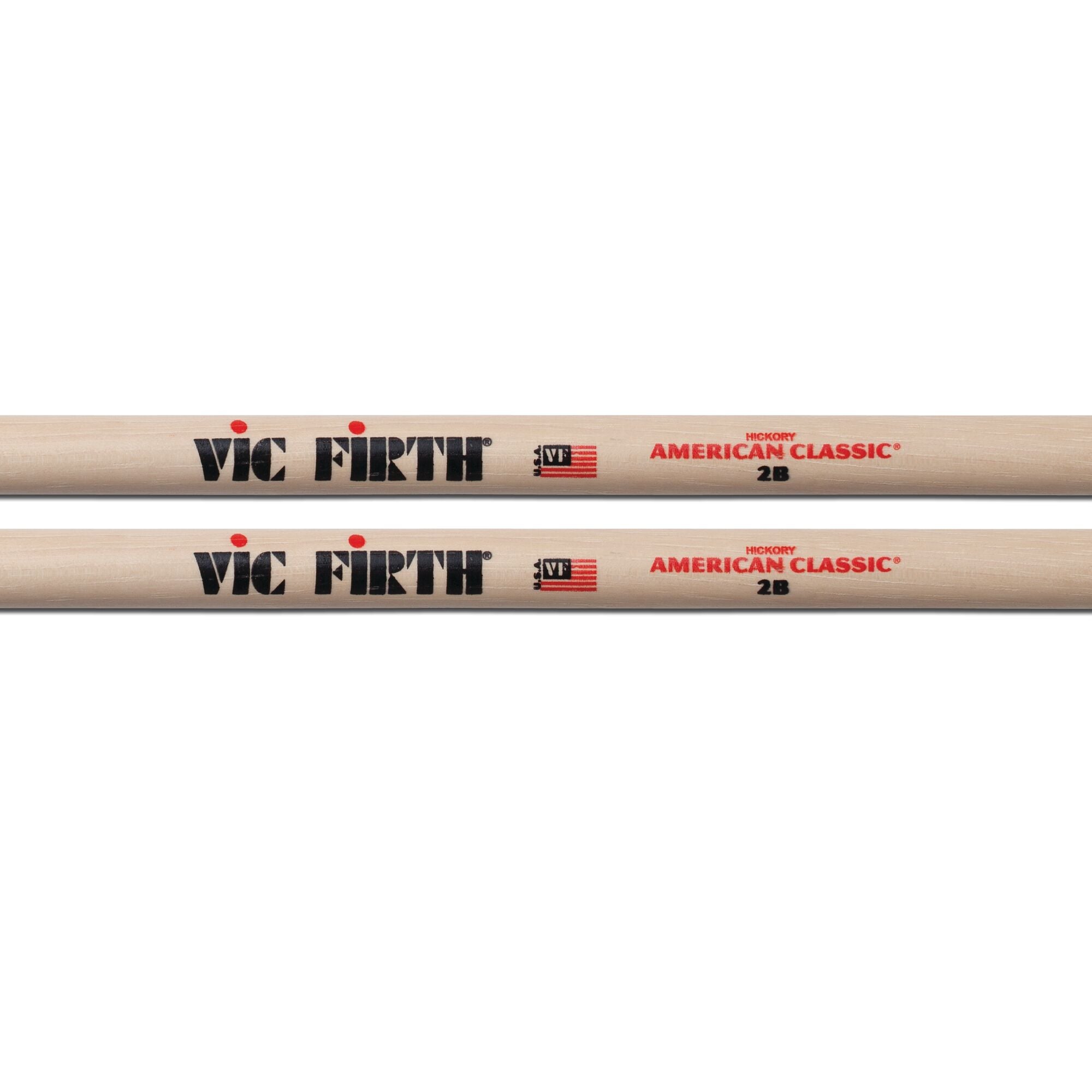 vic-firth-american-classic-2b-baguettes-batterie-hickory image 2