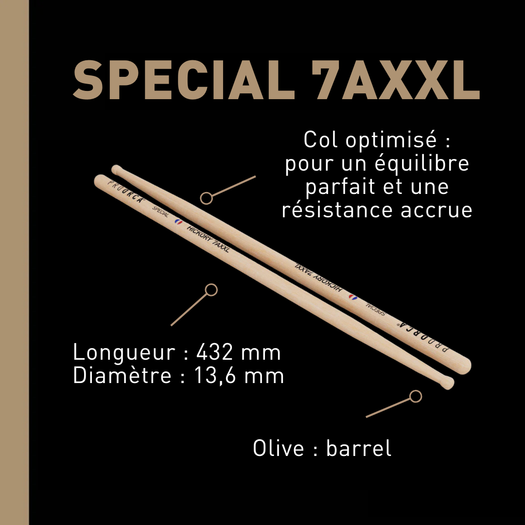 pro-orca-classic-7a-baguettes-batterie-hickory-fines-2 image 2