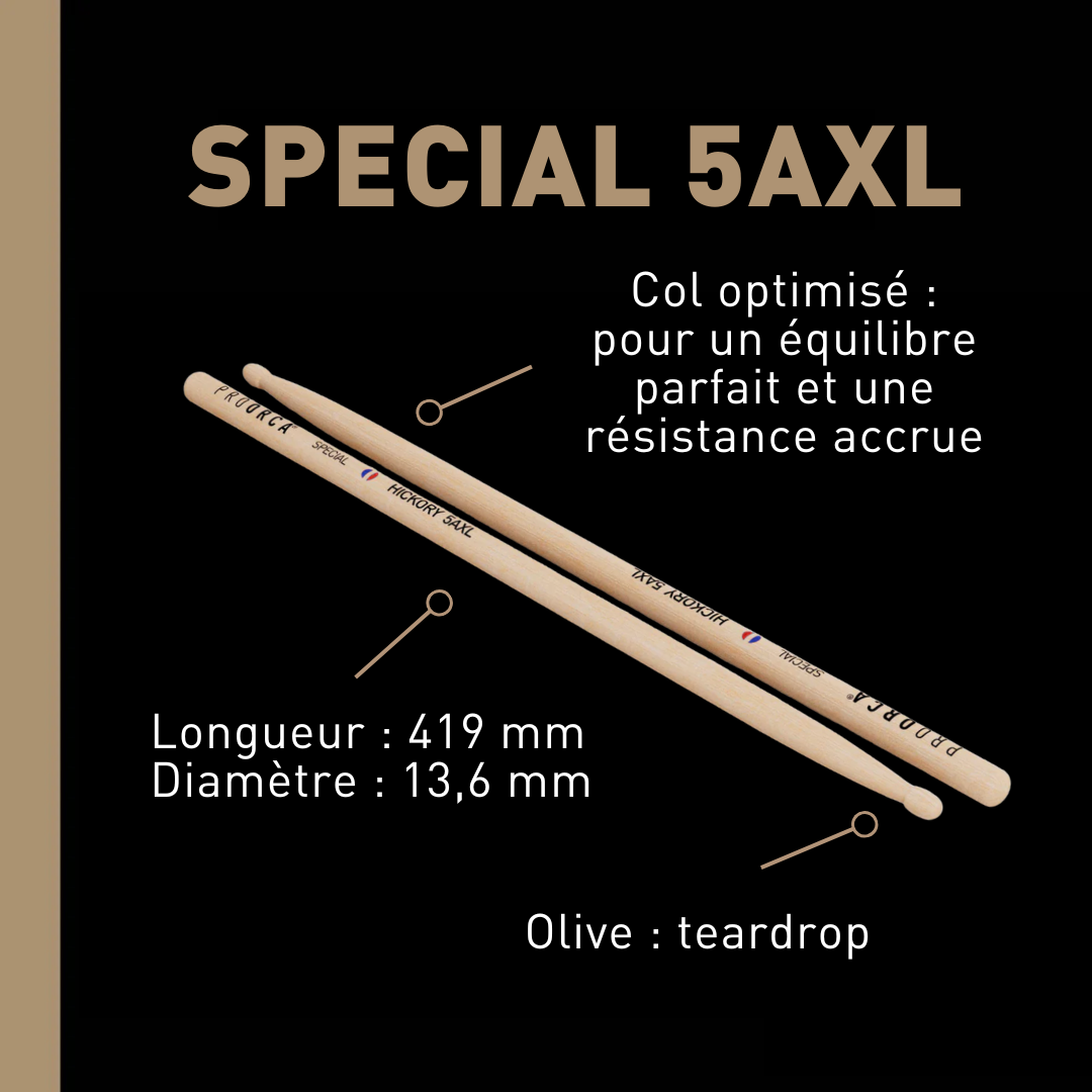 pro-orca-special-5axl-baguettes-batterie-hickory-longues image 2