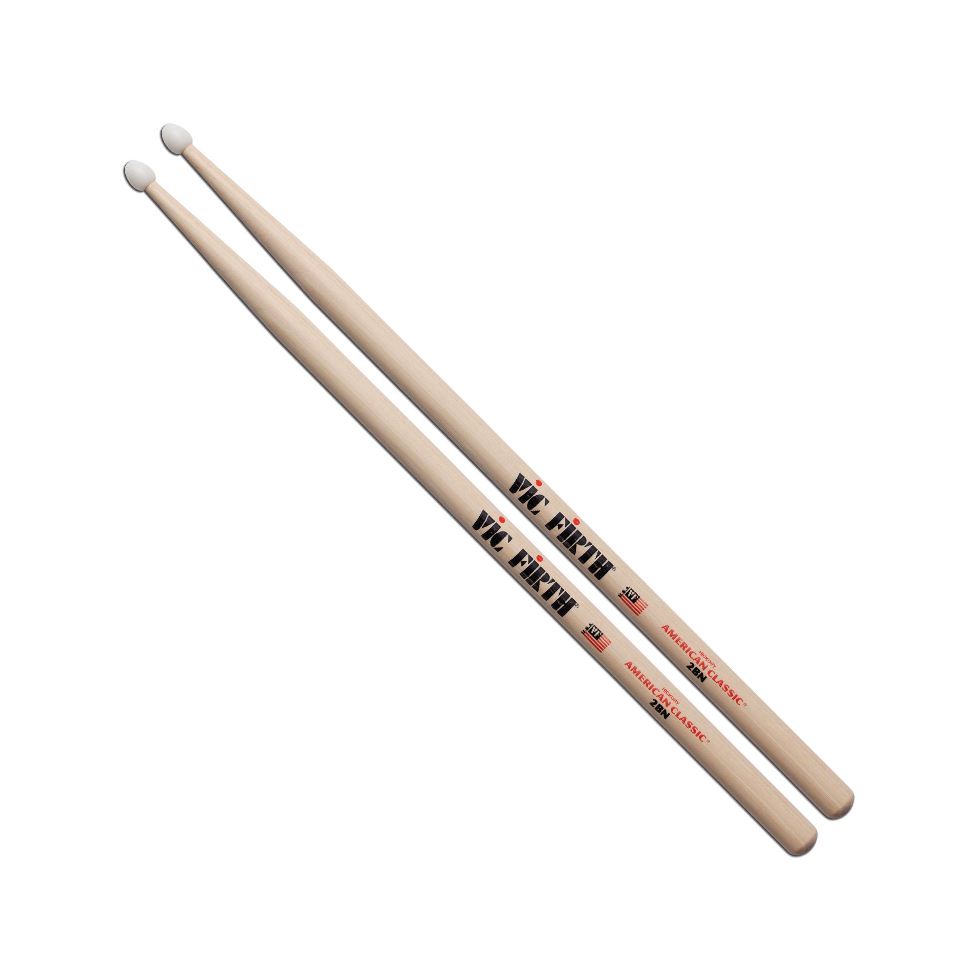 vic-firth-american-classic-2b-baguettes-batterie-olive-nylon image 1