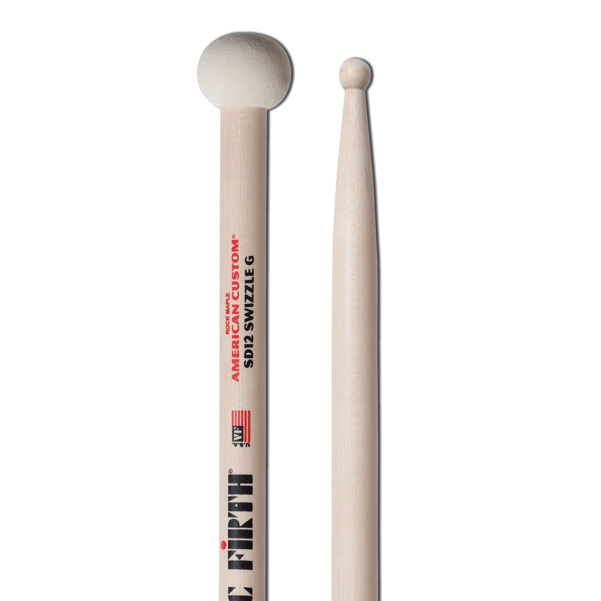 vic-firth-american-custom-sd12-baguettes-batterie-feutre image 4