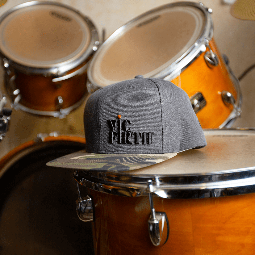 vic-firth-american-classic-casquette-snapback-gris-camo image 4