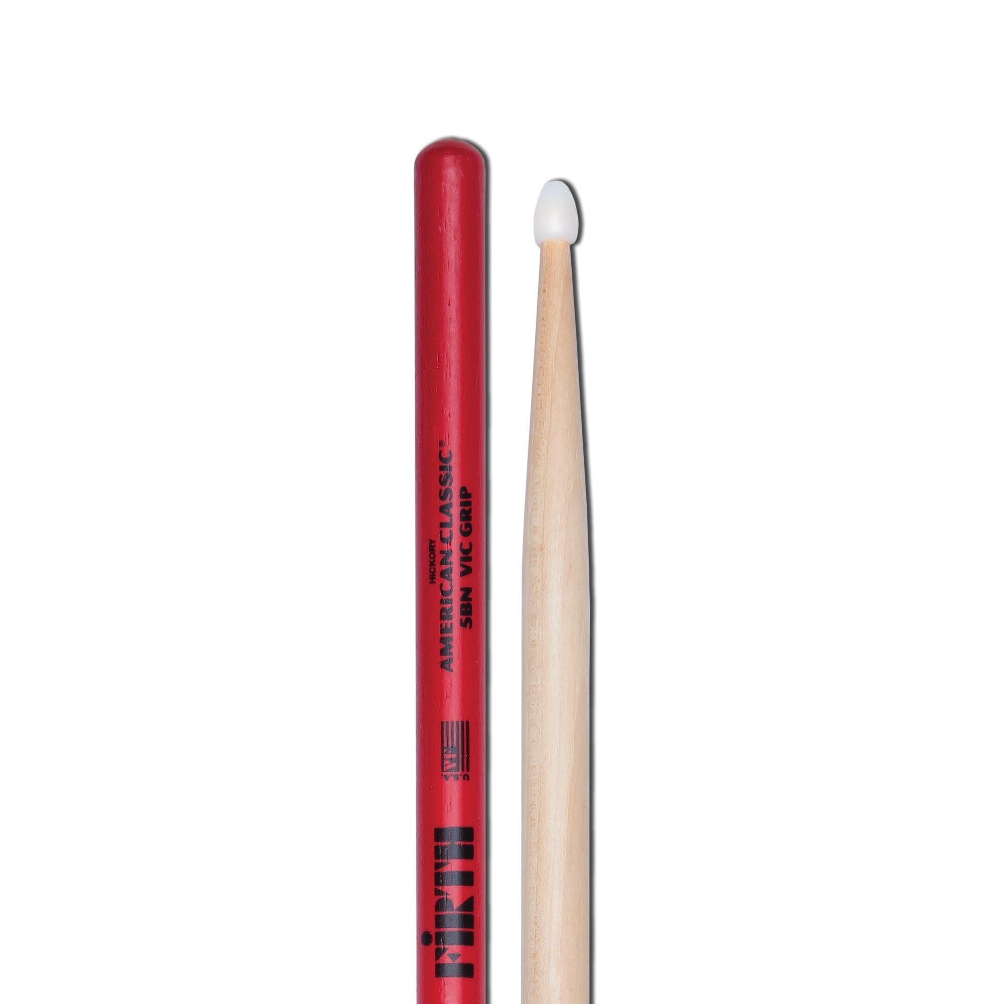 vic-firth-american-classic-5b-baguettes-batterie-pointe-nylon-vic-grip image 4