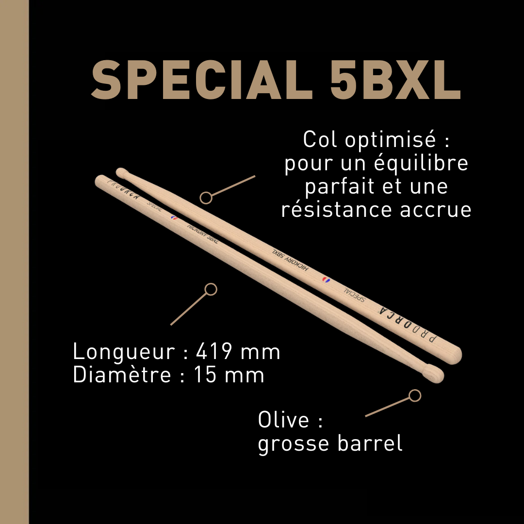pro-orca-special-5bxl-baguettes-hickory-olive-ronde image 2