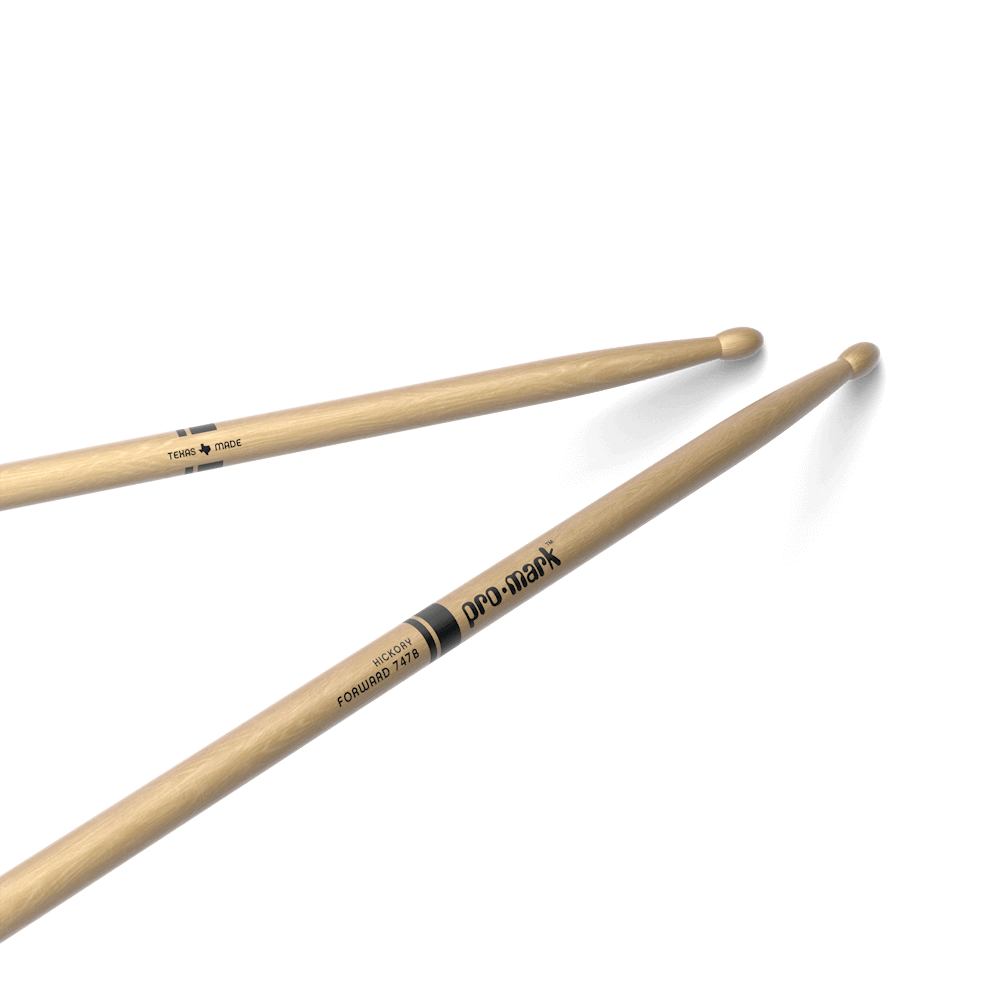 promark-forward-747b-baguettes-batterie-hickory-pointe-ovale image 1